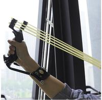 Fronde pliable SYQT avec élastique capable d'adsorber des billes d'acier puissant tir catapulte chasse en plein air fronde