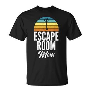 T-shirt Escape Room Mom unisex per adulti taglia SML XL XXL design vintage - Product Image 1