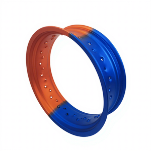 Jante de roue Supermoto bicolore KYZ de 17 pouces, alliage d'aluminium 7116, 36 trous, CNC pour SXF WRF KXF <span class=keywords><strong>Motocross</strong></span> Enduro Dirt Bike, jantes <span class=keywords><strong>à</strong></span> rayons - Product Image 1