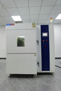 Üç odacıklı sıcaklık termal şok darbe test odası fabrika İklim elektronik termal bisiklet şok test makinesi - Product Image 6