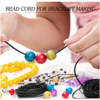 Cordes élastiques en caoutchouc élastique enduit Corde extensible pour bijoux Bracelets Fabrication de collier Utilisation polyvalente Sacs Vêtements Chaussures