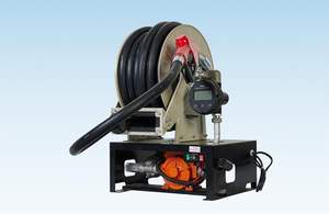 Carrete de manguera de aceite Carrete de manguera de aire industrial de servicio pesado con accesorios de acoplamiento rápido Equipo de servicio para aplicaciones de taller - Product Image 5