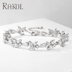 Lacole BP5037 Joyería de alta calidad 14K Cubic Zirconia Pulsera de tenis de lujo para mujer - Product Image 4