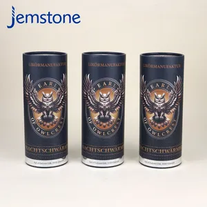 Biểu Tượng Tùy Chỉnh Phân Hủy Sinh Học Thực Phẩm Trà Nước Trái Cây Whisky Bia Nước Giải Khát Craft Kraft Tông Xi Lanh Hộp Bao Bì Giấy Ống Cho Rượu Vang - Product Image 1