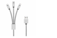 Câble de charge USB C tressé en nylon multicolore élégant, charge rapide 6A et synchronisation des données pour les professionnels