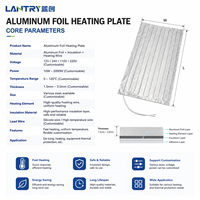 Plaques chauffantes électriques en aluminium OEM pour usage extérieur avec capacité de chauffage de -40 à 180°C, certifiées CE, multi-tension