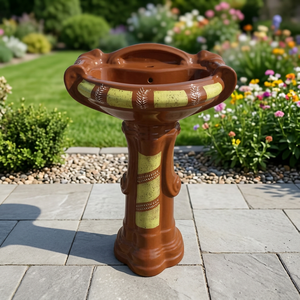 Lavabo de Pedestal de Superficie Sólida con Forma Antigua, Lavabo Independiente para Baño, Artículos Sanitarios para Hotel - Product Image 5