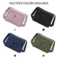 Sac à bandoulière décontracté en nylon grande capacité pour femme, design messager léger et imperméable, tendance et personnalisé