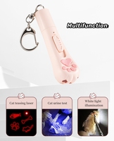 USB ricarica multi-funzione laser gatto-presa in giro portachiavi e 5 modelli Pet gatto Laser giocattolo Led luce interattiva puntatore Laser giocattoli