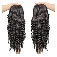 Perruque bouclée en cheveux humains Remy 100 % vietnamiens, double trame, toutes couleurs, compatible permanente, pointes doublement tirées, vente en gros