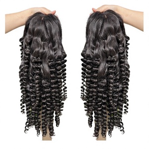 Wholesale 100% Vietnamese Remy Human Hair Curly <b>Wig</b> Machine Double Weft All Colors Perm-Friendly Double Drawn Ends - Product Image 1