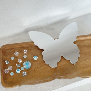 Honey And Sweetness Cake Decoration Butterfly <b>Mirror</b> Acrylic Cake Topper Birthday Valentine's Day Qixi Festival Ins Style - Product Image 6