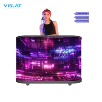 Écran LED VISLAT P2.604 P2 P1.86 pour cabine DJ, écran LED numérique intérieur pour scène, bar, événement, concert, pliable