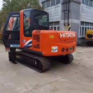 Mini-pelle électrique ZX60 de 6 tonnes d'occasion à bas prix bien entretenue, creusement de pipeline avec garantie de marque, moteur puissant à vendre - Product Image 1