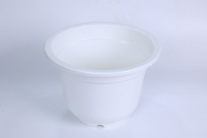 Pot de fleurs en plastique PP blanc avec bord large, fourni par le fabricant, pot de fleurs écologique et durable pour la culture de plantes d'intérieur et d'extérieur - Product Image 5