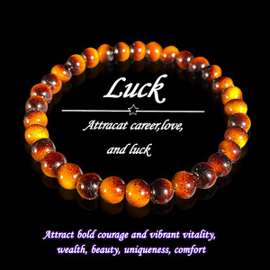 Bracelet DAISY xiaod, un accessoire en cristal d'œil de tigre naturel de 6 mm qui attire la carrière, l'amour, la chance, le <span class=keywords><strong>courage</strong></span> et - Product Image 2
