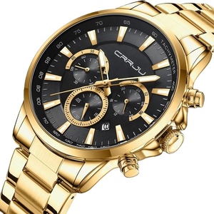 <b>Wholesale</b> New Men's Classic Luminous Waterproof Quartz <b>Watch</b> Alloy Case Stainless Steel Band Premium Wristwatch - Product Image 1