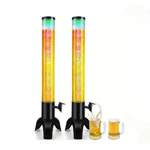 Beer Tower Drink Dispenser with Three Taps LED Light and Ice Tube - China  Beer Tower Dispenser and Beer Dispenser Tower price
