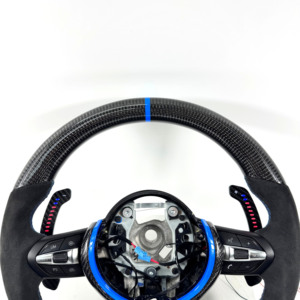 Volante de Fibra de Carbono para <span class=keywords><strong>BMW</strong></span> F10 F11 F15 F18 F20 F23 F25 F30 F32 F35 F40 F80 E84 E87 E90 E92 E93, Accesorios para Automóviles - Product Image 4