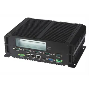 2 * CPI插槽2xLAN支持RS485 VGA 6xCOM 6xUSB 4GB内存64GB固态硬盘工业电脑迷你电脑