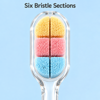 Brosse à dents pour enfants à poils ultra doux, manche ergonomique, emballage blister, marque privée OEM