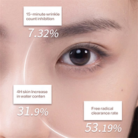 Recharge de Masque Facial MOQ Lumikitten Raffermissant et Anti-Rides (12 Sets Yeux) pour Tous Types de Peau