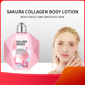 300ml hidratante diario cuerpo cuidado de la piel colágeno blanqueamiento loción corporal femenina Sakura colágeno hidratante loción corporal - Product Image 3