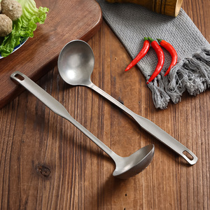 304 Stainless Steel Ladle Strainer Long Handle Soup Spoon Kitchen Cooking Utensil - Product Image 4