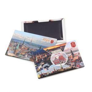 Imanes de Estaño Premium, Recuerdo de Viaje de Riga, Letonia, Imán Personalizado para Refrigerador - Product Image 1