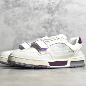 รองเท้าเดินแบบผูกเชือกปิดนิ้วเท้ารองเท้าสเก็ตลำลองรองเท้าด้านบนหนังแท้ของผู้ชายดีไซน์หรูหรา - Product Image 2