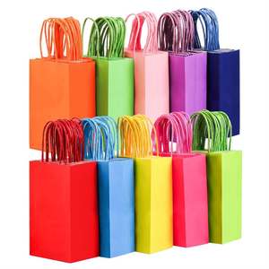 Sac de shopping en papier kraft brun artisanal avec logo personnalisé KM, sac en papier crème personnalisé avec poignée - Product Image 1