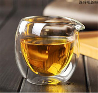 Gobelet thermique moderne en verre borosilicate à double paroi, résistant à la chaleur, sans BPA, fait main, 120 ml, 150 ml, pour expresso, thé, camping