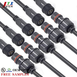 JYX OED/ODM 2/3/4/5/6/7/8针公母插头16AWG IP65 IP68户外发光二极管条防水发光二极管连接器电缆线束 - Product Image 5