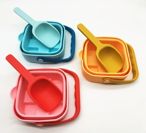 Cubo <span class=keywords><strong>de</strong></span> <span class=keywords><strong>playa</strong></span> plegable con palas, juguetes <span class=keywords><strong>de</strong></span> arena <span class=keywords><strong>de</strong></span> <span class=keywords><strong>playa</strong></span> <span class=keywords><strong>de</strong></span> silicona, novedad - Product Image 5