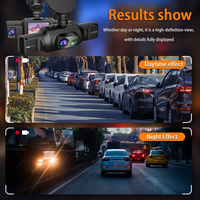 Caméra embarquée 4 canaux 1080P Full HD avant, intérieur et arrière avec Wi-Fi intégré, enregistreur vidéo de voiture et moniteur de stationnement 24H