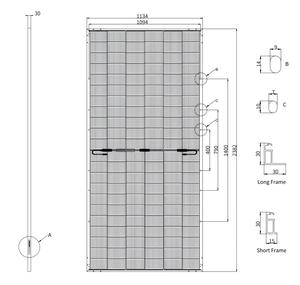 Panel Solar Bifacial de 600-635W - Product Image 6