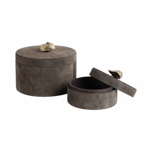 Decorative <b>Round</b> Storage <b>Boxes</b> with Lid for Home Decor Jewelry Keepsake Organizer Stylish Interior Accessory - Product Image 3