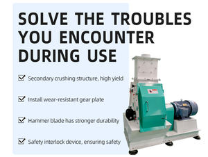 Moulin à marteaux de balle de riz pour la production d'aliments pour volailles <span class=keywords><strong>Broyeur</strong></span> à marteaux de goutte d'eau avec agitateur - Product Image 5