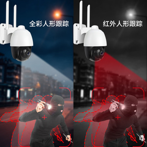 Outdoor Waterproof Spherical <b>Network</b> Camera 1080P WiFi Human Tracking Alarm Memory <b>Card</b> Storage Support ONVIF - Product Image 1