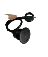 Cable de extensión Micro USB a prueba de agua macho a hembra para coche, barco, motocicleta, tablero de camión