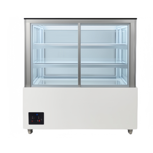 Refrigerador Exhibidor de Pasteles con Apertura Frontal, Vitrina Comercial con Puerta de Vidrio para Panadería, Pastelería y Cafetería - Product Image 3