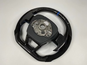 Volant de voiture de haute qualité adapté pour <span class=keywords><strong>Audi</strong></span> A4 S4 <span class=keywords><strong>Rs4</strong></span> S3 Rs3 volant personnalisé en Fiber de carbone - Product Image 5