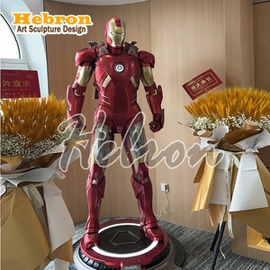 Fabrieksgemaakte op maat gemaakte <span class=keywords><strong>Avengers</strong></span> levensgrote Iron Man glasvezelhars interieurdecoratie standbeeld MK7 Iron Man sculptuur - Product Image 1
