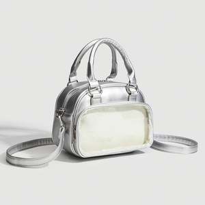 กระเป๋าสะพายไหล่สตรีสไตล์ญี่ปุ่นพร้อมที่จับคู่และปิดซิปมีขนาด ITA - Product Image 4