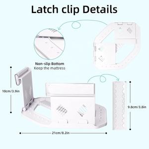 Sujetadores de Sábanas Resistentes, Fijadores de Sábanas para Esquinas, para Camas de Todos los Tamaños, Reutilizables, Sin Arrugas, Fáciles de Instalar - Product Image 5