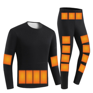 Vente en gros d'usine Ensemble deux pièces amovible pour hommes Ensemble de <span class=keywords><strong>sous</strong></span>-vêtements thermiques chauffants Ensemble de termisques Varme moderne pour le camping, le vélo et le voyage - Product Image 1