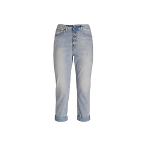 Direct Supply Designer Dondup Koons Light Wash Denim Stretch Jeans Vintage Loose Fit Pantalones hasta el tobillo - Product Image 1