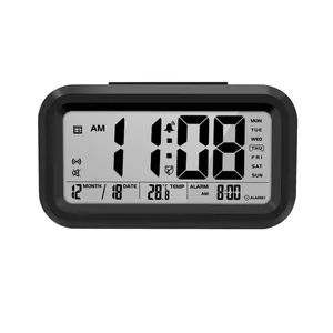 Reloj despertador Digital con pantalla LCD y batería