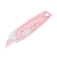 Couteau utilitaire à lame en céramique 4 couleurs avec aimant, adapté à l'ouverture de boîtes, à l'utilisation manuelle, résistant à la rouille, couteau sûr