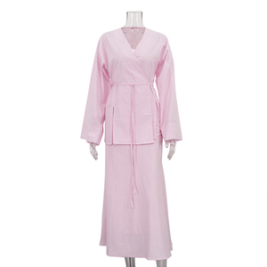2025 primavera venta al por mayor de moda de <span class=keywords><strong>2</strong></span> piezas de la falda de la mujer elegante de <span class=keywords><strong>2</strong></span> piezas de ropa modesta - Product Image 4